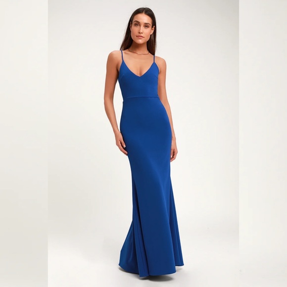 Lulus Dresses & Skirts - Lulu’s Infinite Glory Royal Blue Maxi Dress Small